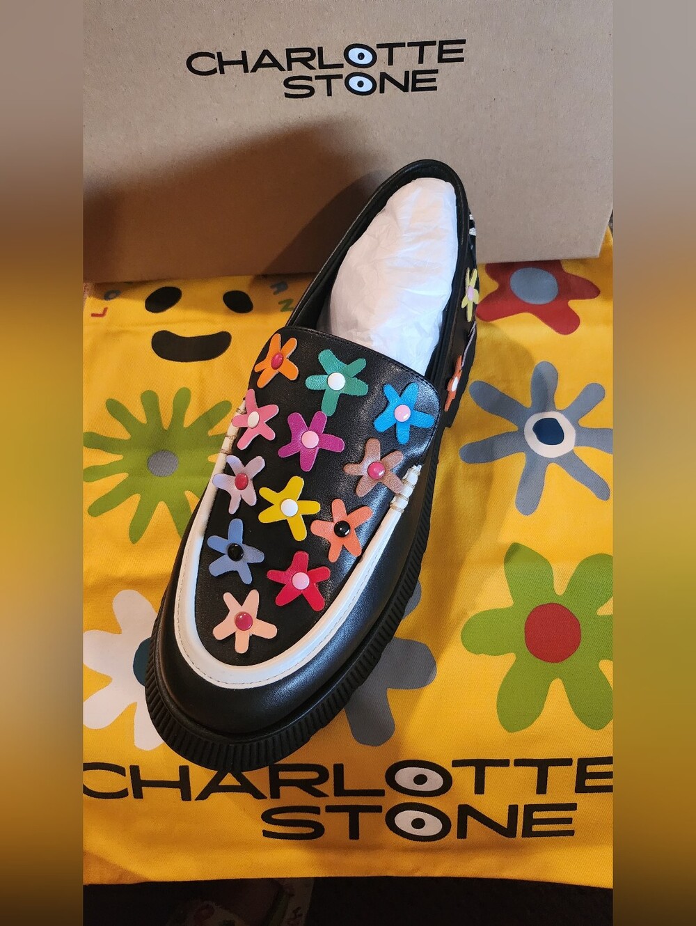NWB CHARLOTTE STONE 🌼🌸🌻CHELSEA🌼🌸🌻 LOAFER SIZE 10 & COTTON TOTE GIFT!